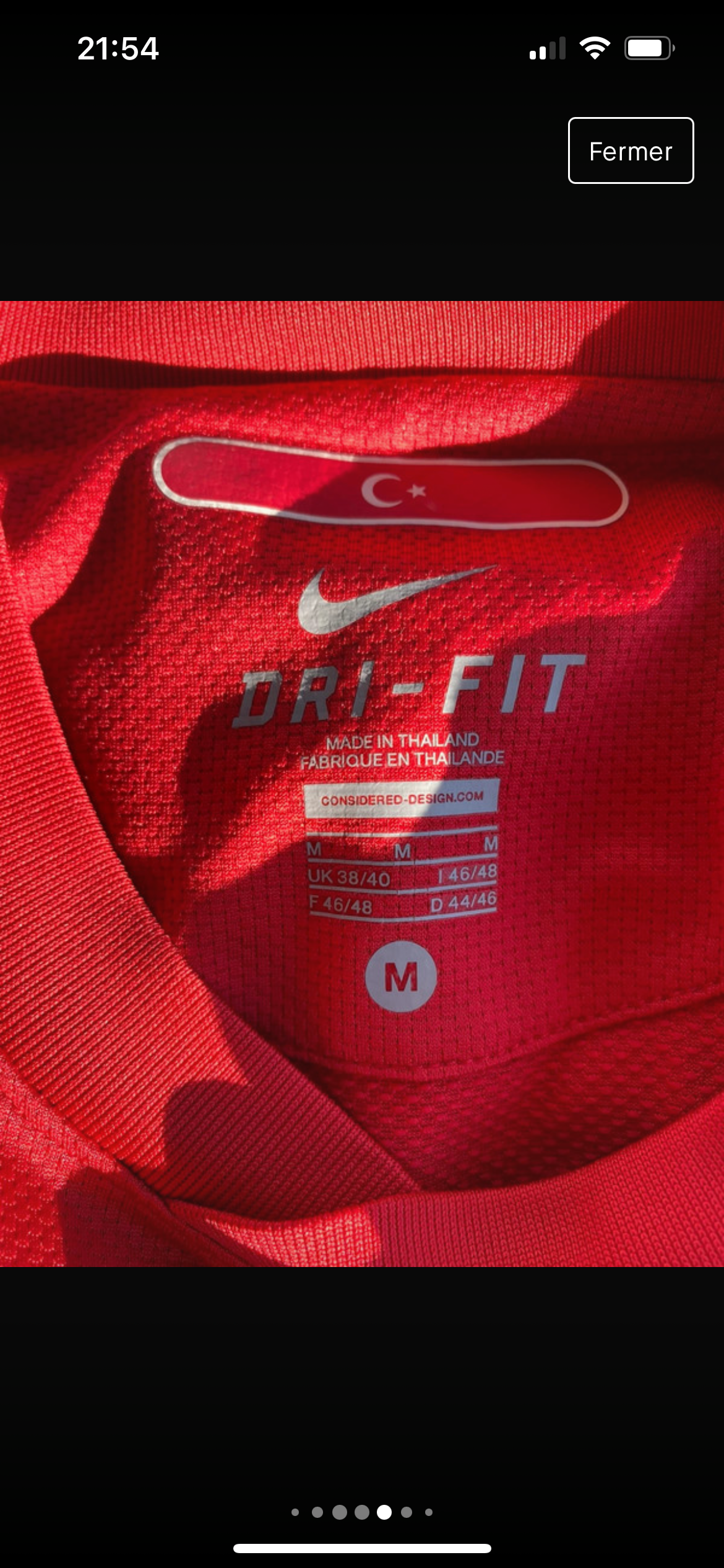 Turquie U21 #8 Nike taille M