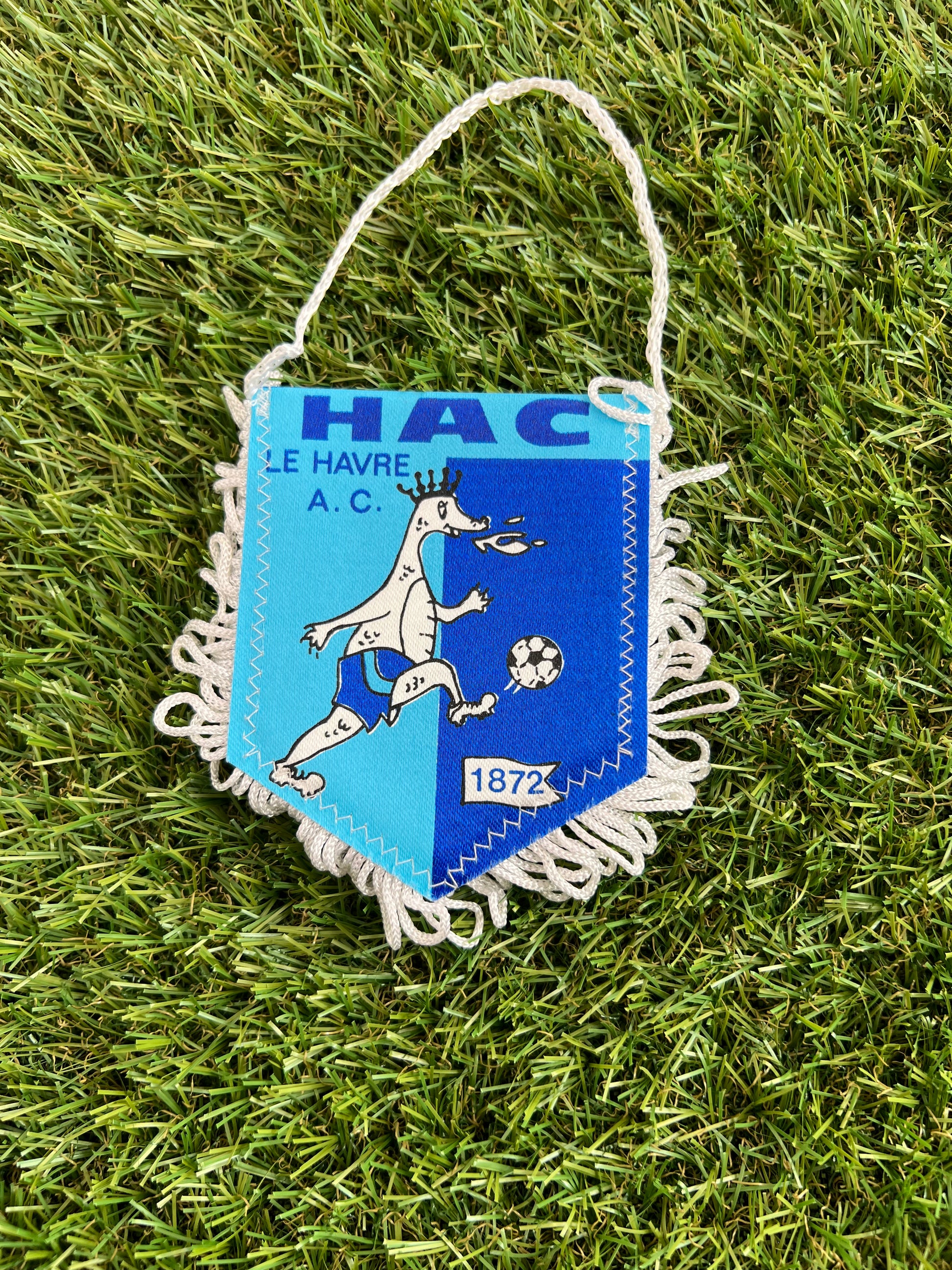 HAC Le Havre fanion vintage football foot pennant banderin HAC Le Havre fanion vintage football foot pennant banderin
